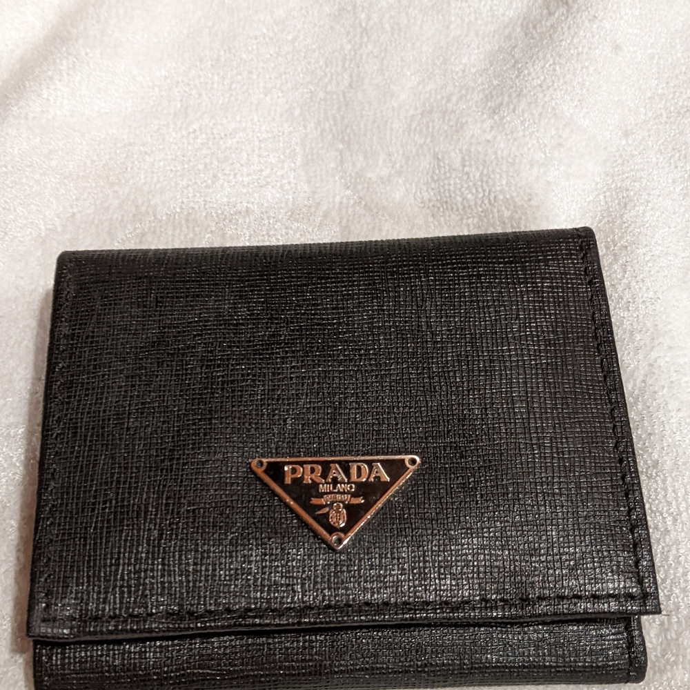 Practically New  Prada Milano Trifold Wallet